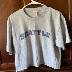 Grey Seattle Crop Top